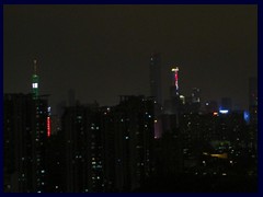 View at night from our hotel room at YuTong in Tianhe's Canton Fair area. See more in the skylines and night sections.